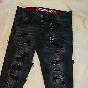 Strugglers Moon Black Denim Jeans